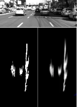 Fig.  2.  From  the  raw  occupancy  grid  to  the  raw  measurement  density  cues. 