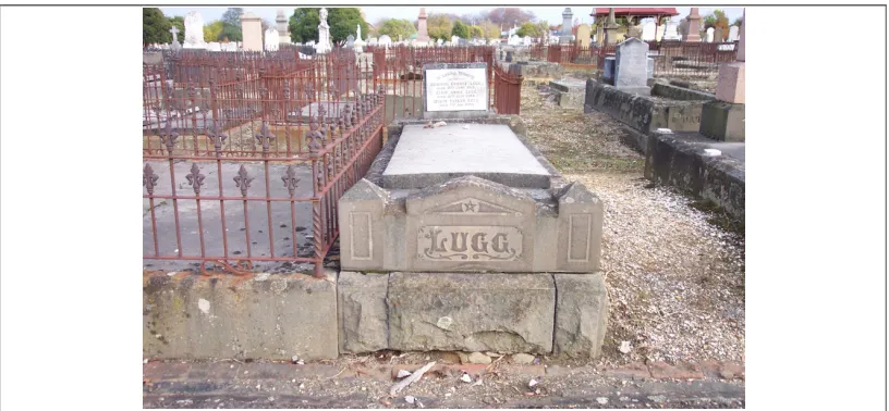 Figure 2.4 A typical grave plot in the Old Ballaarat Cemetery 