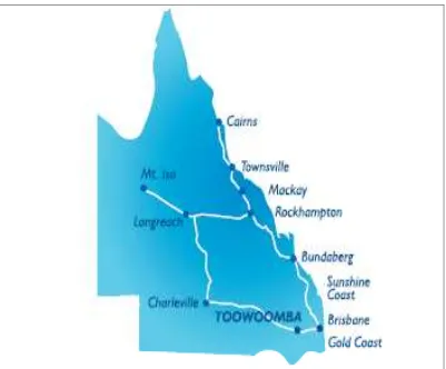 Figure 2.1: Location Map of Toowoomba 