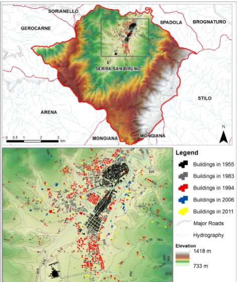 Fig. 10. Patch Density (PD) and Edge Density (ED) landscape metrics calculated at class level for all time intervals deﬁned.