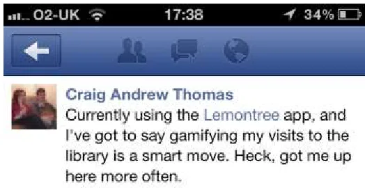 Figure – Facebook feedback. 