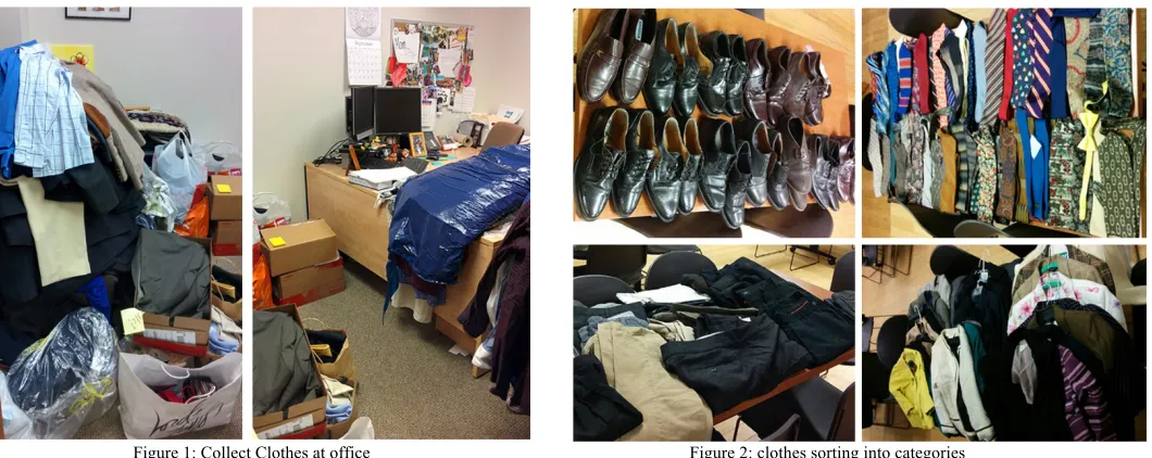 Figure 2: clothes sorting into categories 