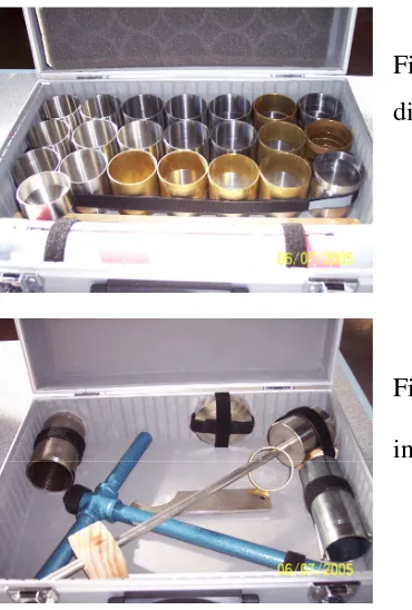 Figure 4.2: Core sampler accessories for 