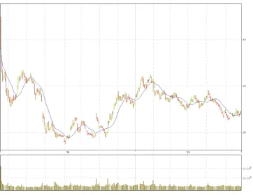 Figure 5: Trading chart for Facebook since its IPOs 