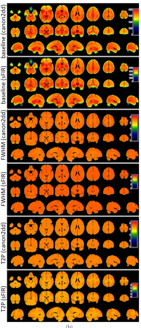 Figure 2.3: Median maps of CBF and HRF parameters across subjects.