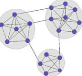 Figure 1 illustrates a network with three disjoint communities.
