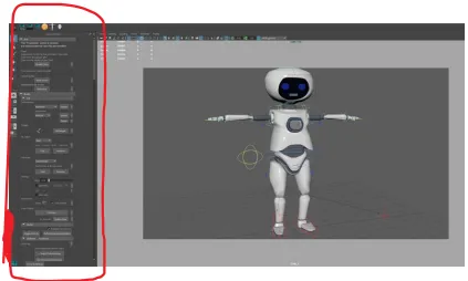 Figure 8: Advanced Skeleton’s graphical user interface (GUI) 