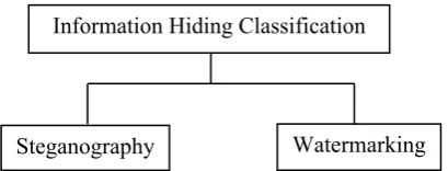 Figure (1) :Information Hiding Classification
