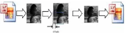 Figure 5: Calibration of the stego image for cover statistics estimation