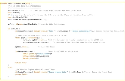 Figure 31 Read File from SD Card Function 