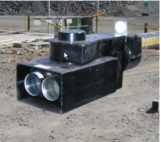 Figure 3.2: Photograph of the CMS head on the surface at Cannington mine. 