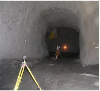 Figure 3.9: Photograph of the drive survey on 280 Level performed with the scanner. 
