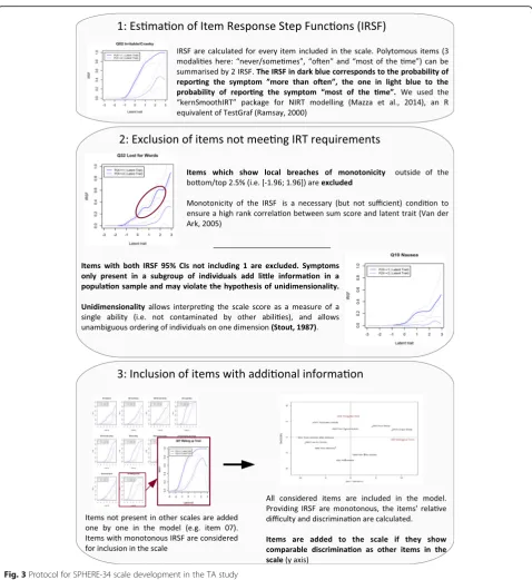 Fig. 3 Protocol for SPHERE-34 scale development in the TA study