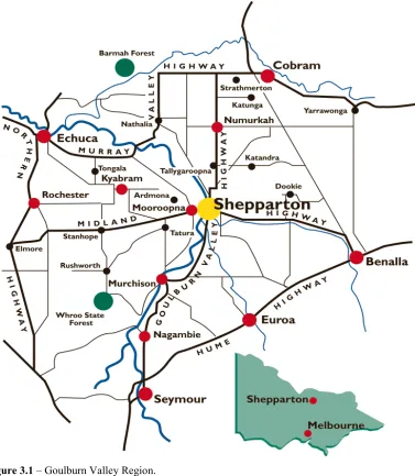 Figure 3.1 – Goulburn Valley Region. 