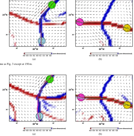Fig. 5. Same as Fig. 3 except at 150 m.