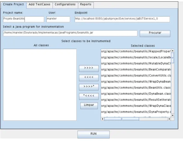 Fig. 5. User interface to configure the scripts.