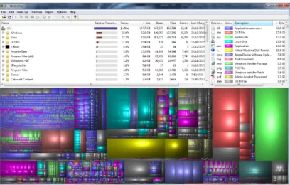 Figure 2.11: Sample of a Rectangular Treemap (here from a disk usage analysis using WinDirStat)