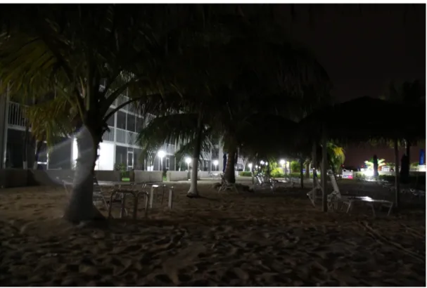 Figure 4: Example of white beachside lighting in Grand Cayman (Source: Mark Orr)  Intensity 