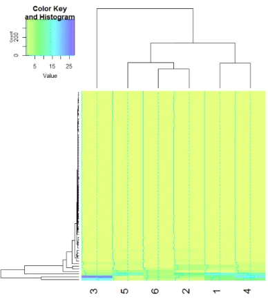 Figure 1. Heatmap of absolute standardised OLS regression coefficients for the Emotions data.