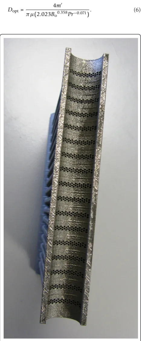 Figure 6 Top view of the heat exchanger from the manifold