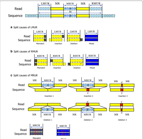 Fig. 2 Classification diagram of split causes between matched region and unmatched region