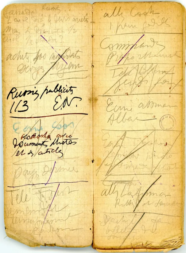 FIG. 1 Le Corbusier, Diary covering 
