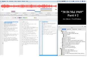 Figure 3: View of triple transcript in Transana. Please click here for an enlarged version of Figure 3