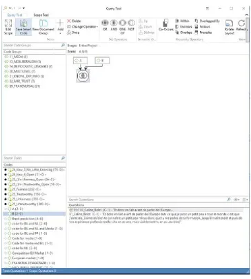 Figure 10: Screenshot of query results for A "and" B in ATLAS.ti [42]