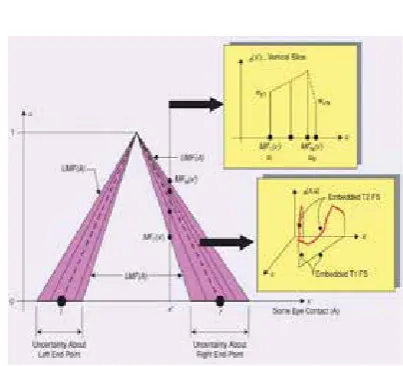 Fig 1: The structure of the membership function in type-2 fuzzy logic [10]
