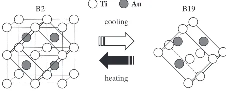 Fig. 1UnitcellsandlatticecorrespondenceofB2andB19(aB19 < bB19 < cB19).