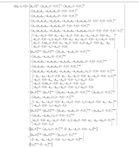 Fig. 6 Product‑multinomial likelihood equation. Product‑multinomial likelihood equation used to estimate parameters for shortnose sucker, Clear Lake Reservoir, Oregon, 2010–2012