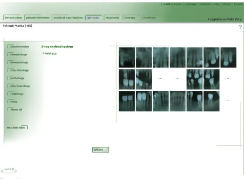 Figure 14A dentistry module viewing all the available dental x-rays as normally presented in the patient medical recordA dentistry module viewing all the available dental x-rays as normally presented in the patient medical record.