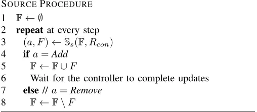 Fig. 4: The LFA game: the controller’s procedure.