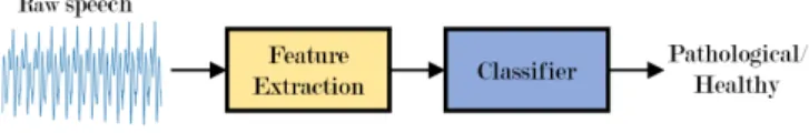 Fig. 1. A typical pathological speech classification model