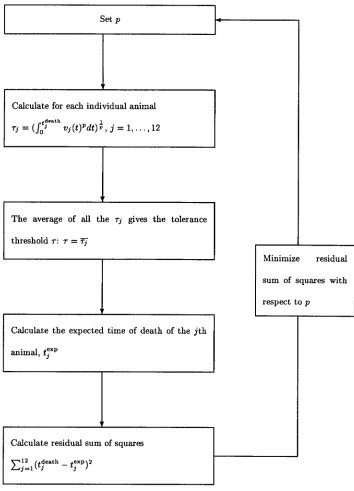 FIG. 2. The ﬁtting procedure of model 1.