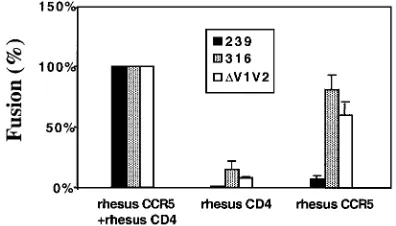 FIG. 3. Infectious titer of SIVmac239�normalized for p27 content and then used for duplicate infections ofCEMx174SIV-SEAP indicator cells, which contain a Tat-induciblegene for SEAP