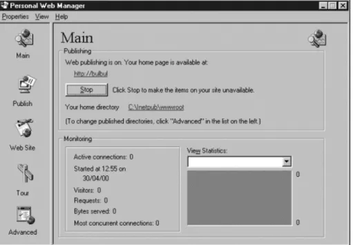 Figure 1-4. Microsoft Management Console in Windows NT 4.0Figure 1-3. Personal Web Manager