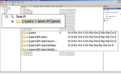 Fig. 7.Permissions accumulation search results
