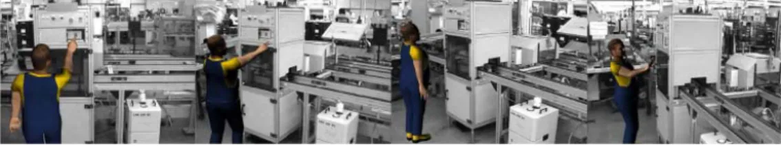 Figure 2. A virtual human demonstrating the use of a real machine 