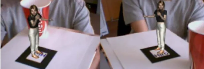 Figure 5. Self-adaptive animation based on AR user perspective  