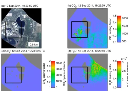 Figure A5. (a) AVIRIS-NG true color image for close-up indicated by black box in Fig. A4