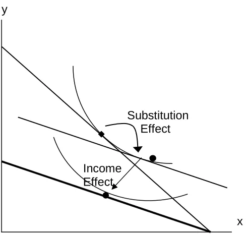 Figure 3-13: Income and Substitution Effects 