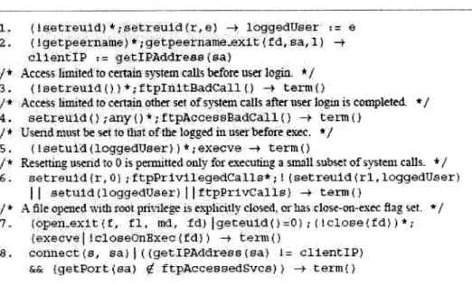 Figure 3.2  A simplified specification  for FTP  process [68] 