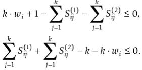 Table 1 summarizes the number of variables of each