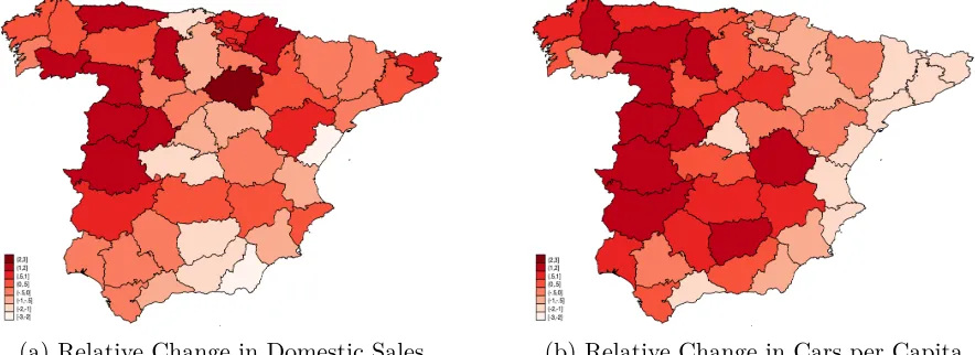 Figure 4: The Great Recession in Spain: Variation Across Provinces
