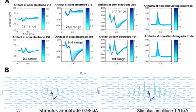Figure 3.3: Properties of the electrical stimulation artifact revealed by TTX experiments