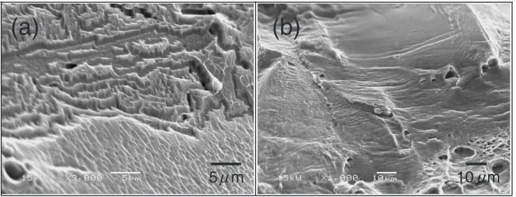 Fig. 8Stress(�)–strain(") curves on the SSRT test with replacing environ-ment for alloy No