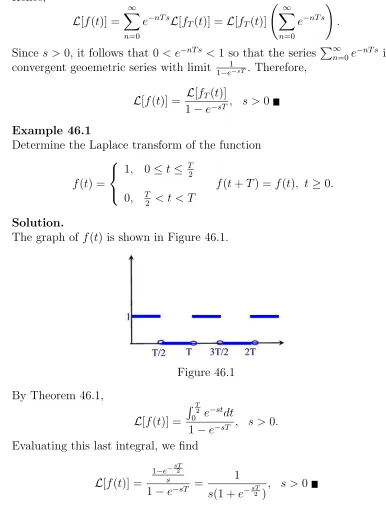 By Theorem 46.1,Figure 46.1� T