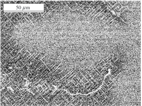 Fig. 1XRD spectrum of 1) as-cast and 2) aged specimens (900�C, 500 h).