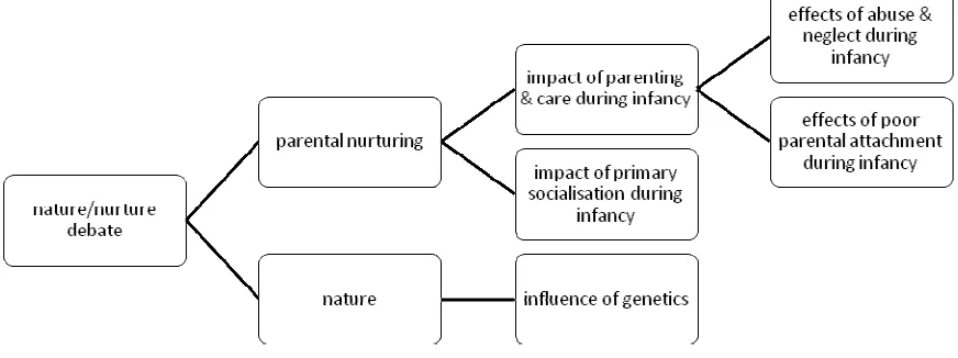 Fig 1: Network analysis of identified themes 